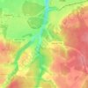Mapa topográfico Малое Сареево, altitud, relieve