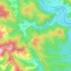 Mapa topográfico Le Pouget, altitud, relieve