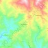 Mapa topográfico Jocoaitique, altitud, relieve