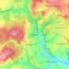 Mapa topográfico Rößnitz, altitud, relieve