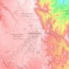 Mapa topográfico Asmara, altitud, relieve