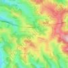 Mapa topográfico La Doua, altitud, relieve