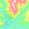 Mapa topográfico Zaruma, altitud, relieve