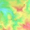 Mapa topográfico Le Rutin, altitud, relieve