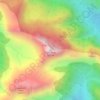 Mapa topográfico Triple Peak, altitud, relieve