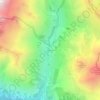 Mapa topográfico Chambran, altitud, relieve