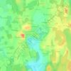 Mapa topográfico La Chavetière, altitud, relieve