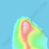 Mapa topográfico Kunoyarnakkur, altitud, relieve