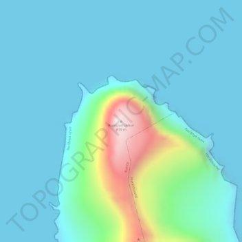Mapa topográfico Kunoyarnakkur, altitud, relieve