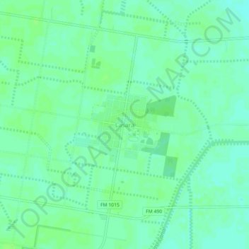 Mapa topográfico Lasara, altitud, relieve