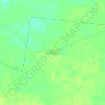 Mapa topográfico Chumbec, altitud, relieve