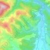 Mapa topográfico La Serre, altitud, relieve