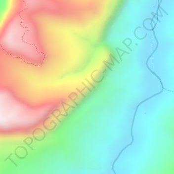 Mapa topográfico La Playa, altitud, relieve
