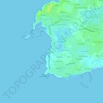 Mapa topográfico La Joie, altitud, relieve