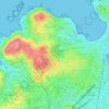 Mapa topográfico A Gramela, altitud, relieve