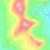 Mapa topográfico Svartbakstindur, altitud, relieve