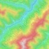 Mapa topográfico Lagacci, altitud, relieve