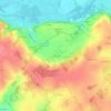 Mapa topográfico La Guimperie, altitud, relieve