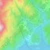 Mapa topográfico A Illa, altitud, relieve