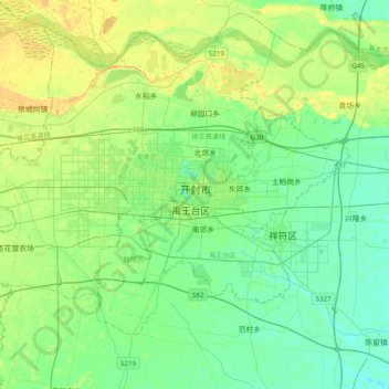 Mapa topográfico 鼓楼区, altitud, relieve