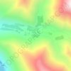 Mapa topográfico Quebrada de Paihuano, altitud, relieve