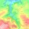 Mapa topográfico Kervinolec, altitud, relieve