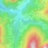 Mapa topográfico Le Petit Chenevey, altitud, relieve