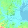 Mapa topográfico Leizhou, altitud, relieve