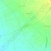Mapa topográfico La Curva, altitud, relieve