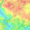 Mapa topográfico Les Quatre Cheminées, altitud, relieve