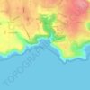 Mapa topográfico Caswell Bay, altitud, relieve