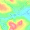 Mapa topográfico Övre Härjåstugan, altitud, relieve