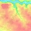 Mapa topográfico Vernelle, altitud, relieve