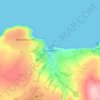 Mapa topográfico Aberporth, altitud, relieve