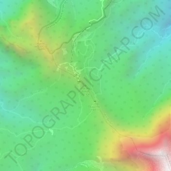 Mapa topográfico Col des Boeufs, altitud, relieve