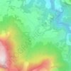 Mapa topográfico Les Flandrins, altitud, relieve