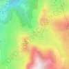 Mapa topográfico Pas du Roc, altitud, relieve