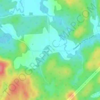 Mapa topográfico Ferme-Joseph, altitud, relieve