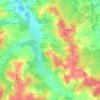 Mapa topográfico La Vidane, altitud, relieve