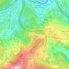 Mapa topográfico O Coto, altitud, relieve