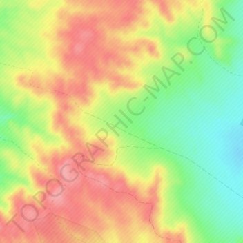Mapa topográfico Hoya del Borracho, altitud, relieve