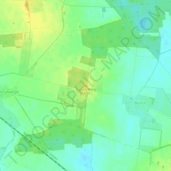 Mapa topográfico Trappenberg, altitud, relieve