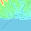 Mapa topográfico Parara Norte, altitud, relieve