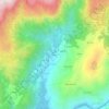 Mapa topográfico Chãos, altitud, relieve