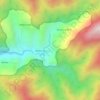 Mapa topográfico Karuaja, altitud, relieve