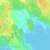 Mapa topográfico Большой Бор, altitud, relieve