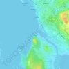 Mapa topográfico Бобовый мыс, altitud, relieve