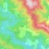 Mapa topográfico Les Pauzes, altitud, relieve