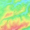 Mapa topográfico Les Crots, altitud, relieve