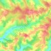 Mapa topográfico Lorette, altitud, relieve